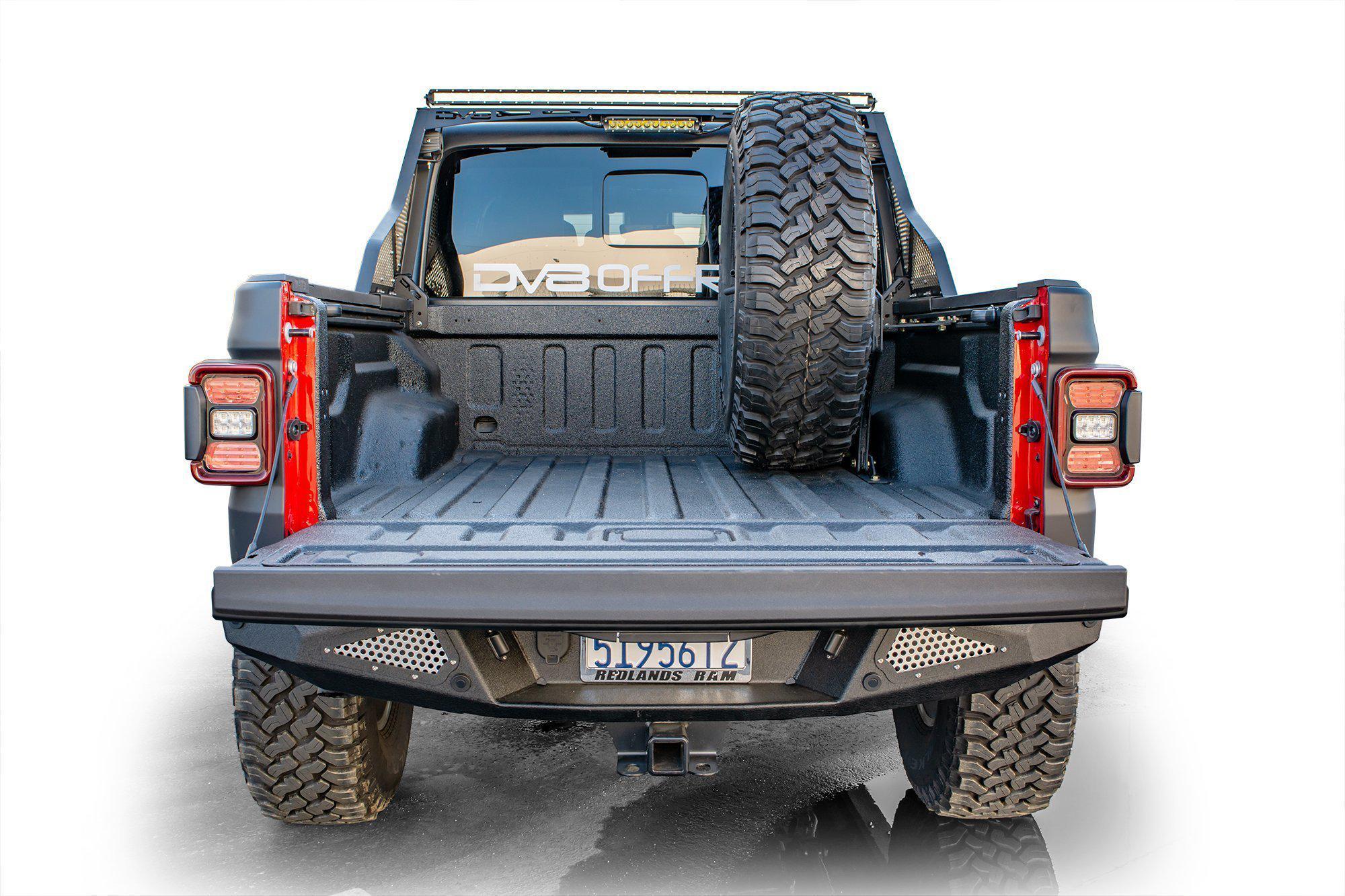 DV8 2020-2024 Jeep Gladiator JT Stand Up Spare Tire Mount - TCGL-02