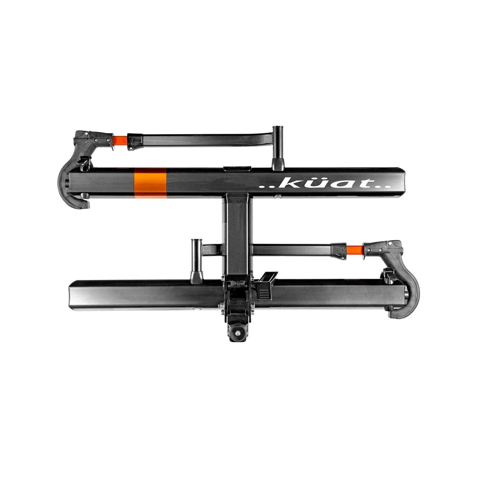 Küat Sherpa 2.0, Size: 1.25 Inch, Color: Gray Metallic with Orange Anodize, Number of Bikes/Skis: 2-Bike - SH12G