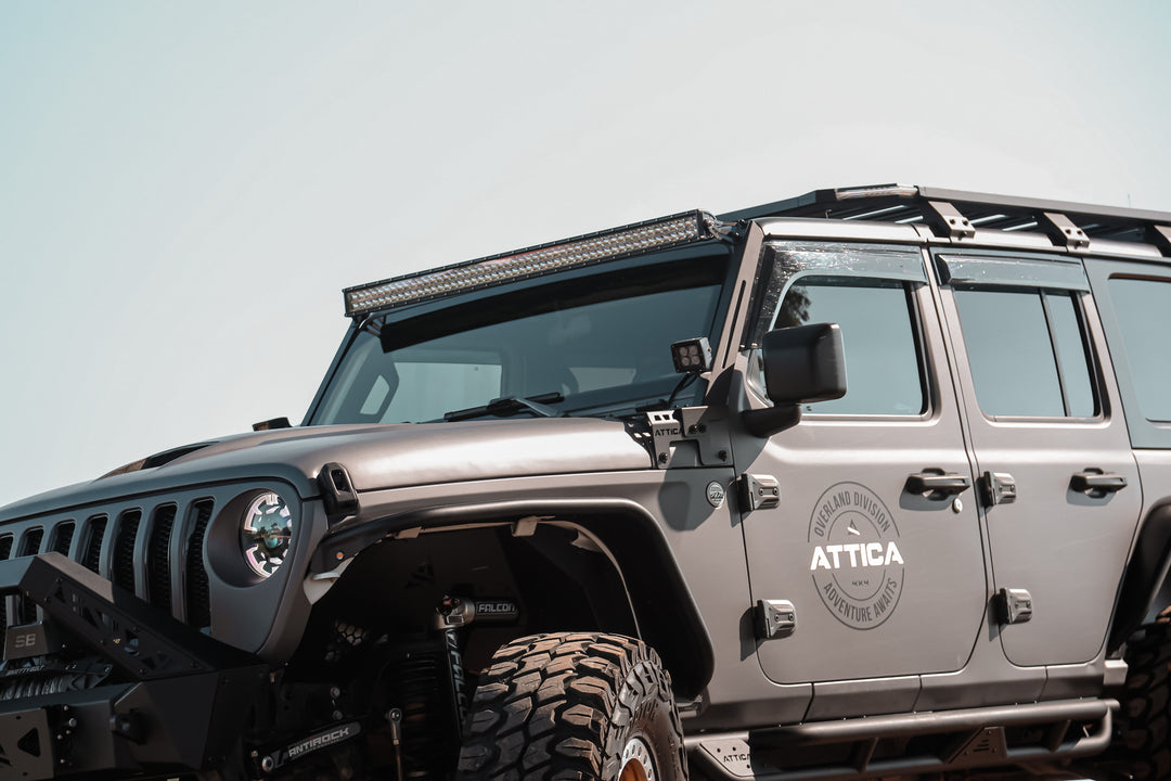 2018-2024 Jeep Wrangler JL & Gladiator JT Frontier Series Light Mount Brackets