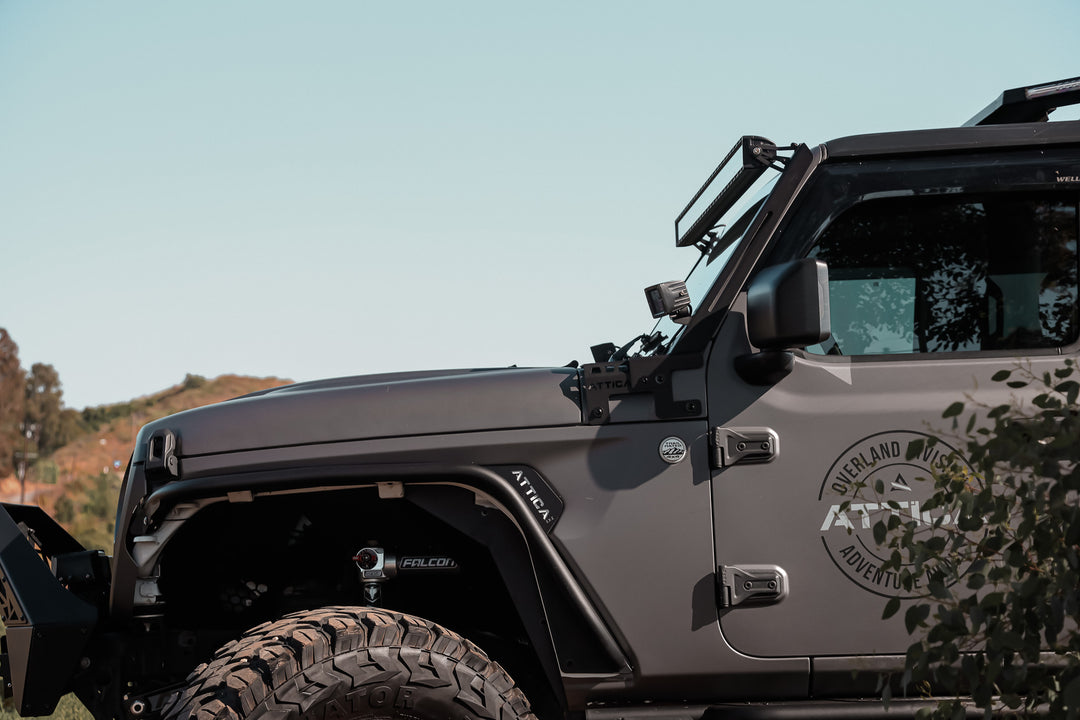 2018-2024 Jeep Wrangler JL & Gladiator JT Frontier Series Light Mount Brackets