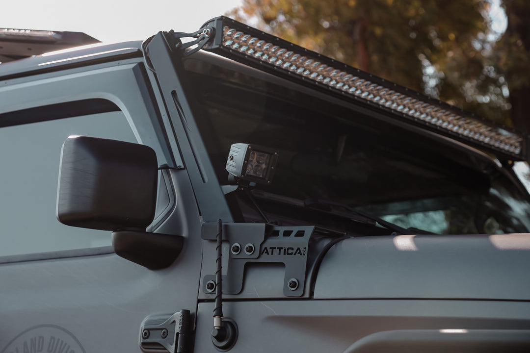 2018-2024 Jeep Wrangler JL & Gladiator JT Frontier Series Light Mount Brackets