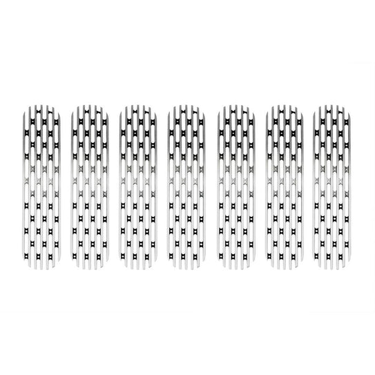 2007-2018 Jeep JK 7 Piece Grille Inserts | Polished