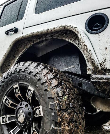 2007-2018 Jeep JK Rear Inner Fenders | Black