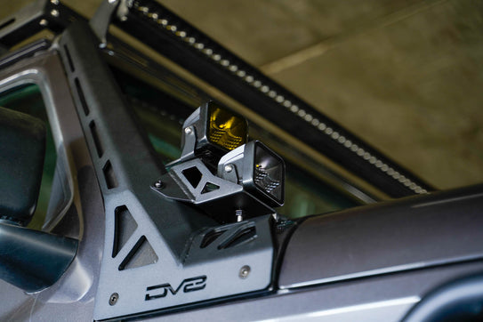 2018-2025 Jeep Wrangler JL & Gladiator JT | A-Pillar Dual Light Pod Mounts