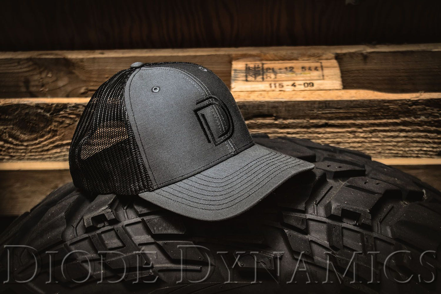 Diode Dynamics Grey Snapback Trucker Cap