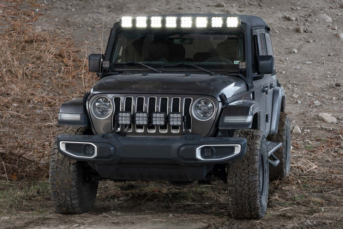 SS5 Windshield CrossLink Lightbar Kit for 2018-2025 Jeep JL Wrangler/Gladiator