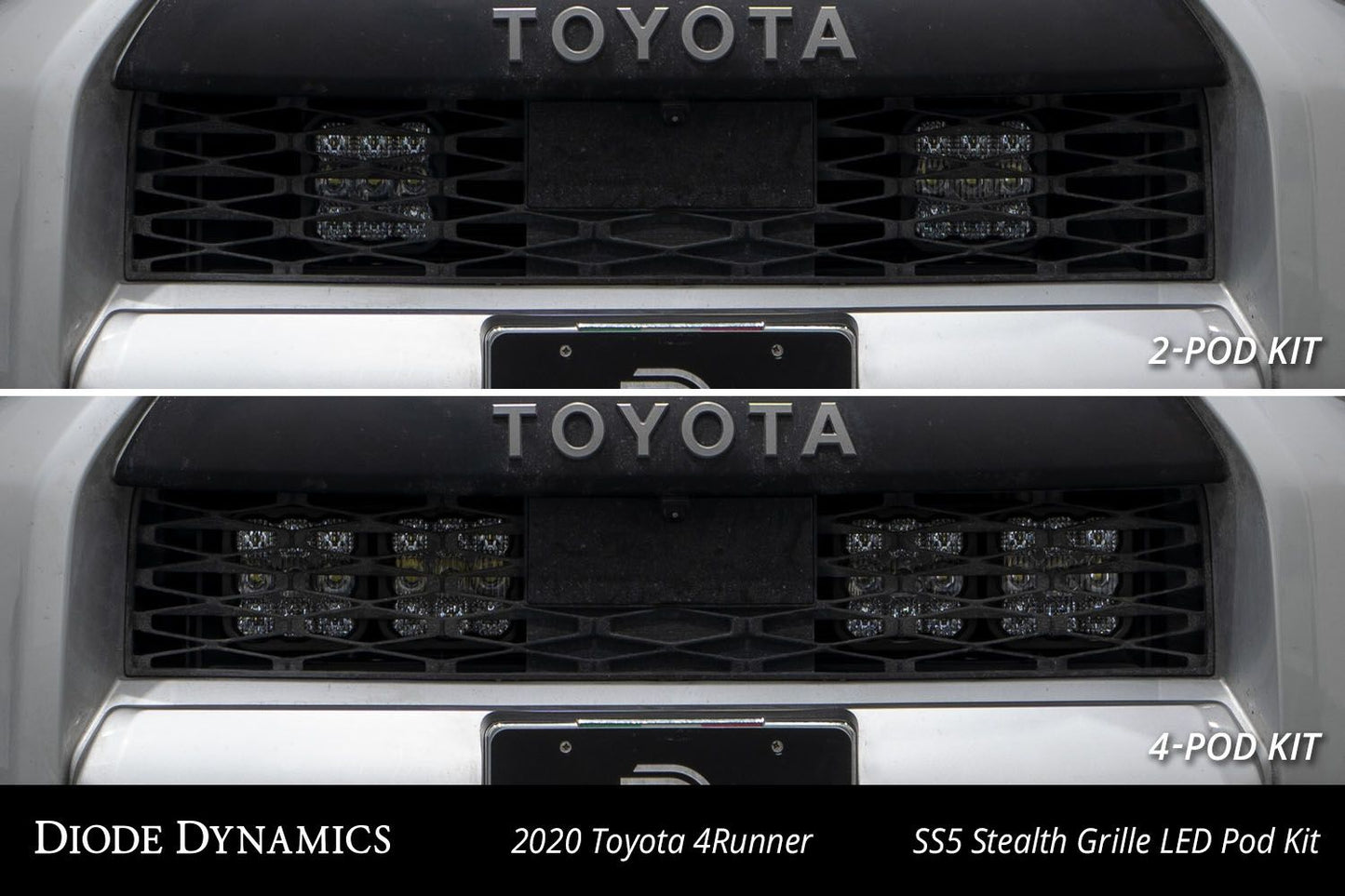 SS5 Stealth Grille LED 4-Pod Kit for 2014-2024 Toyota 4Runner