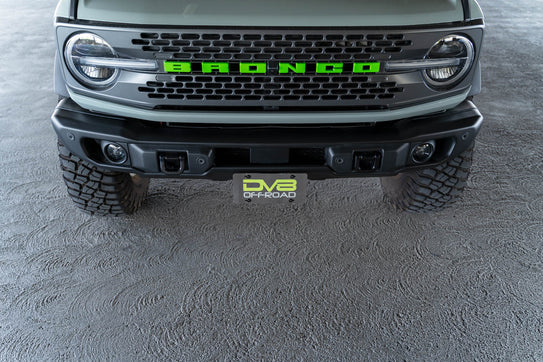 2021-2025 Ford Bronco | Capable Bumper Front License Plate Mount