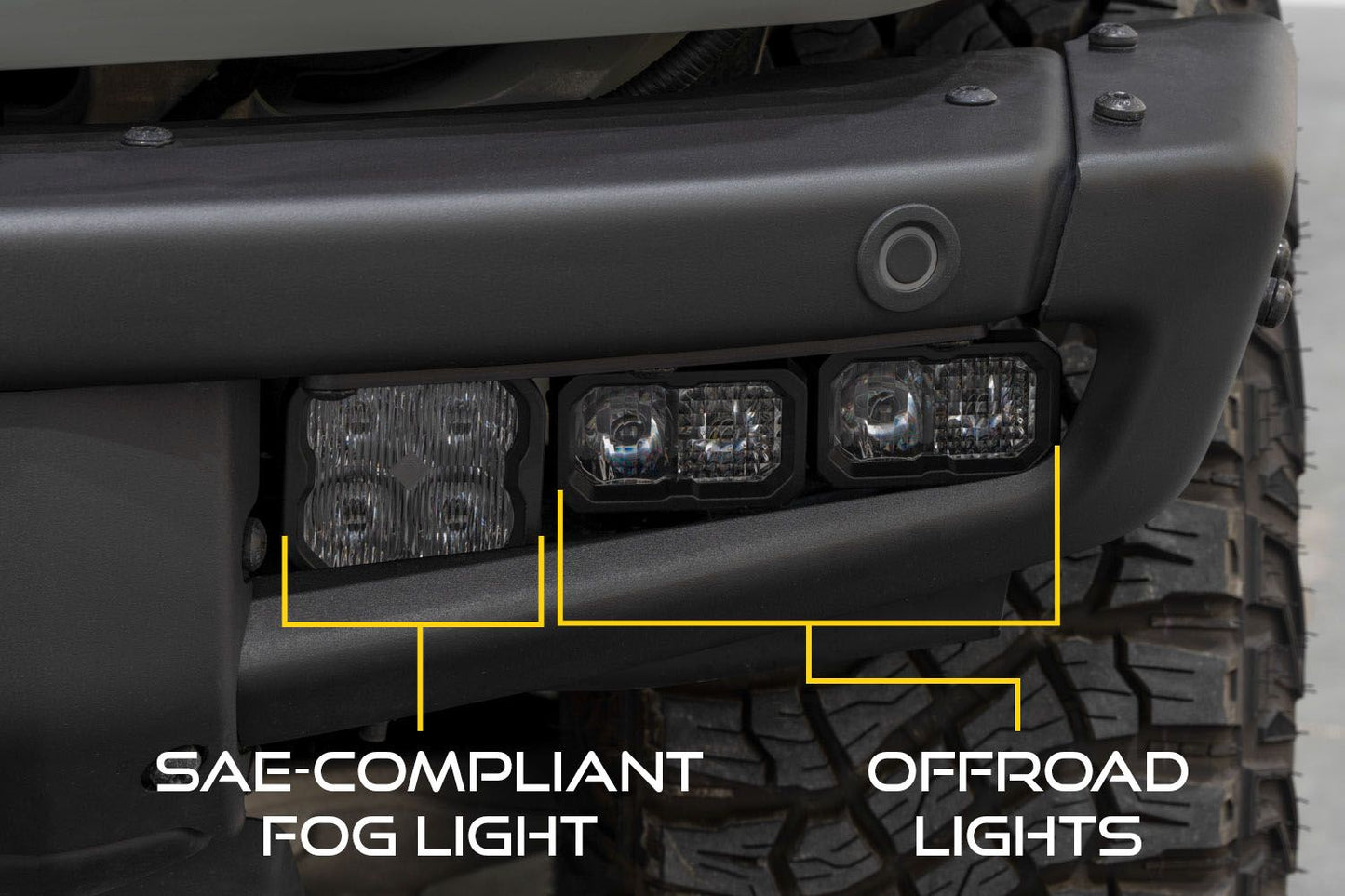 Stage Series Fog Pocket Kit for 2021-2024 Ford Bronco (w/ Steel Bumper)