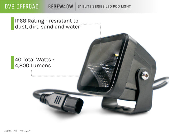 3-Inch Elite Series LED Pod Light