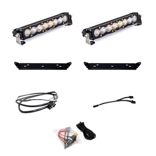 Ford S8 10 Inch Dual Behind Grille Light Bar Kit