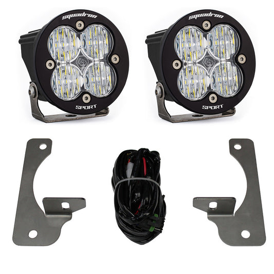 Jeep JK Squadron-R Sport Fog Pocket Light Kit - Jeep 2007-09 Wrangler JK; NOTE: w/ Premium OE Bumper