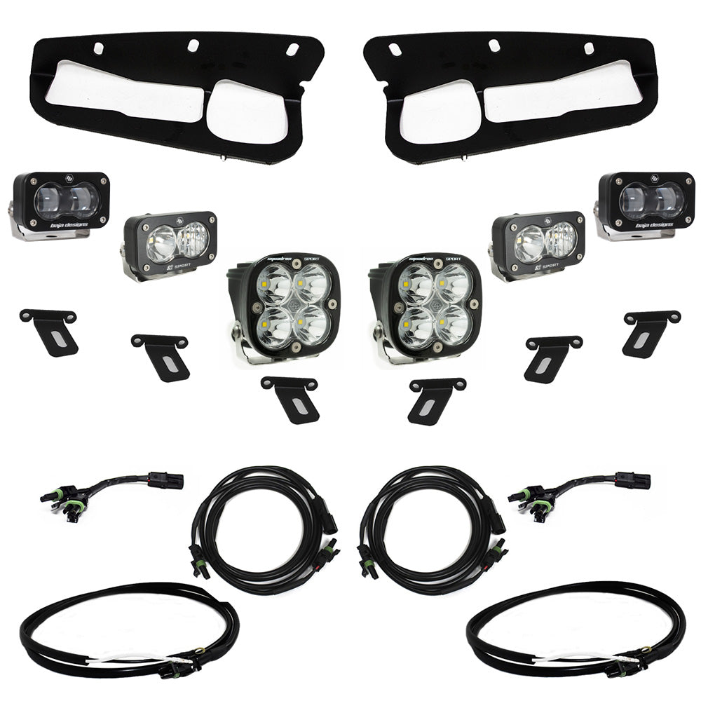 Ford Bronco S2 SAE Sportsmen Fog Pocket Light Kit for Steel Bumper