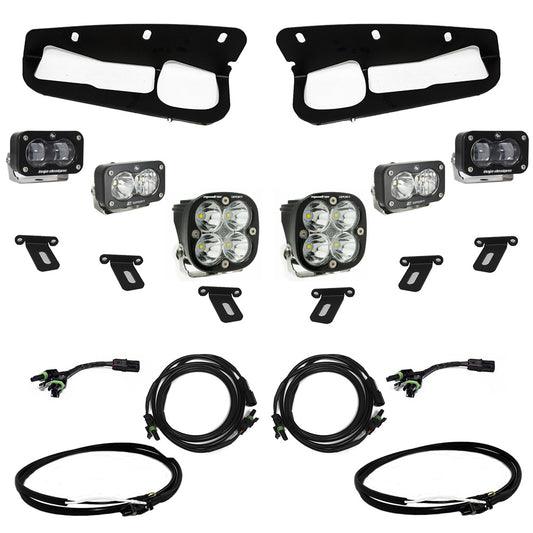 Ford Bronco S2 SAE Sportsmen Fog Pocket Light Kit for Steel Bumper