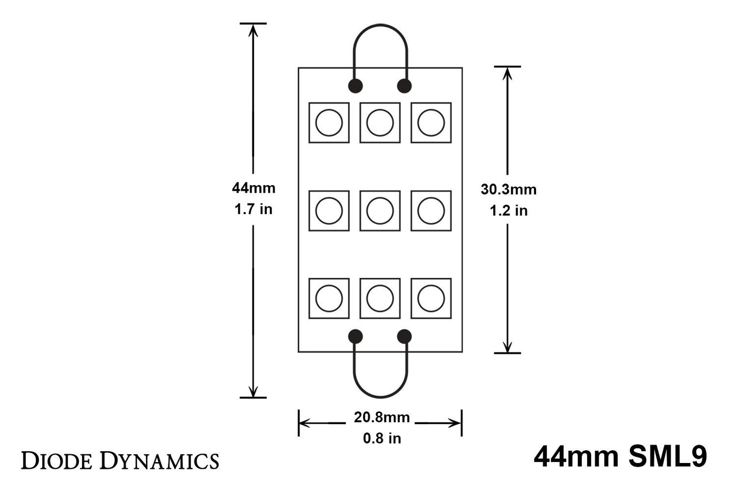 44mm SML9 LED Bulbs