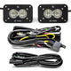 S2 Pro Black Flush Mount LED Light Pod Reverse Kit - Universal
