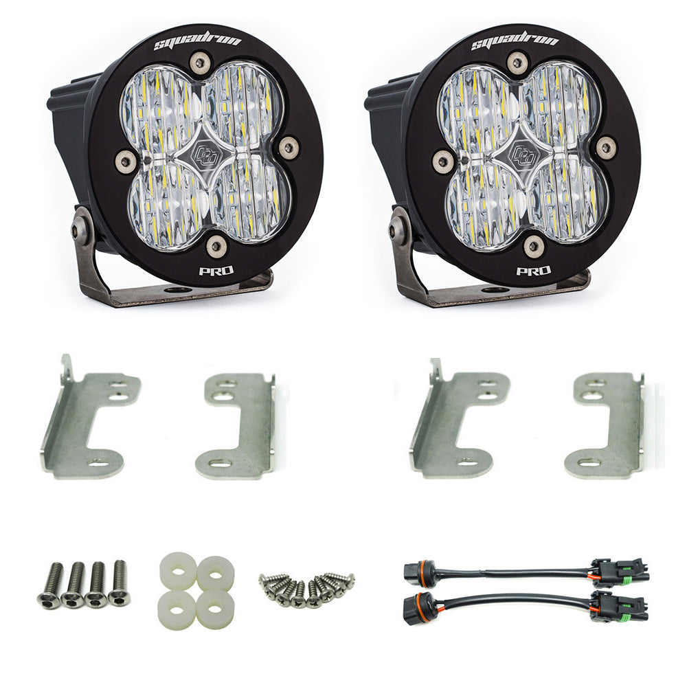 Jeep JK Squadron-R Pro Fog Pocket Light Kit for Standard OE Bumper