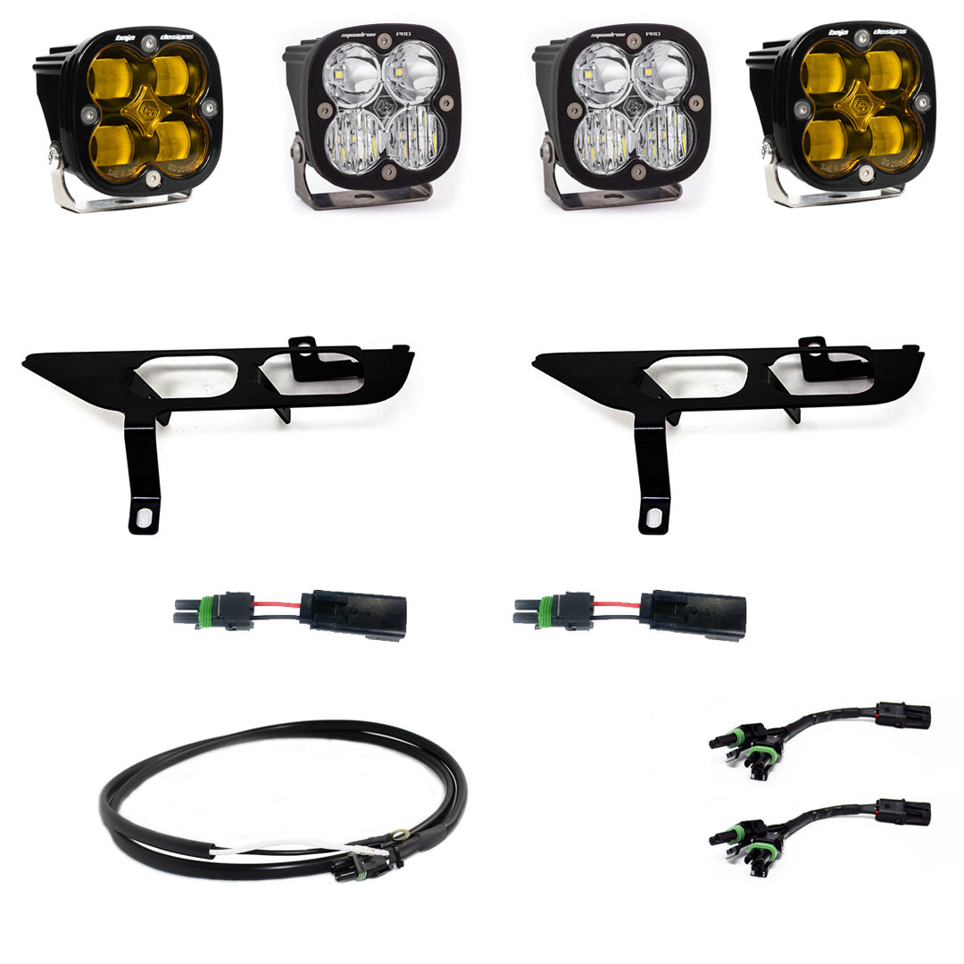 Ford Squadron SAE/Pro Fog Pocket Light Kit w/ DRL