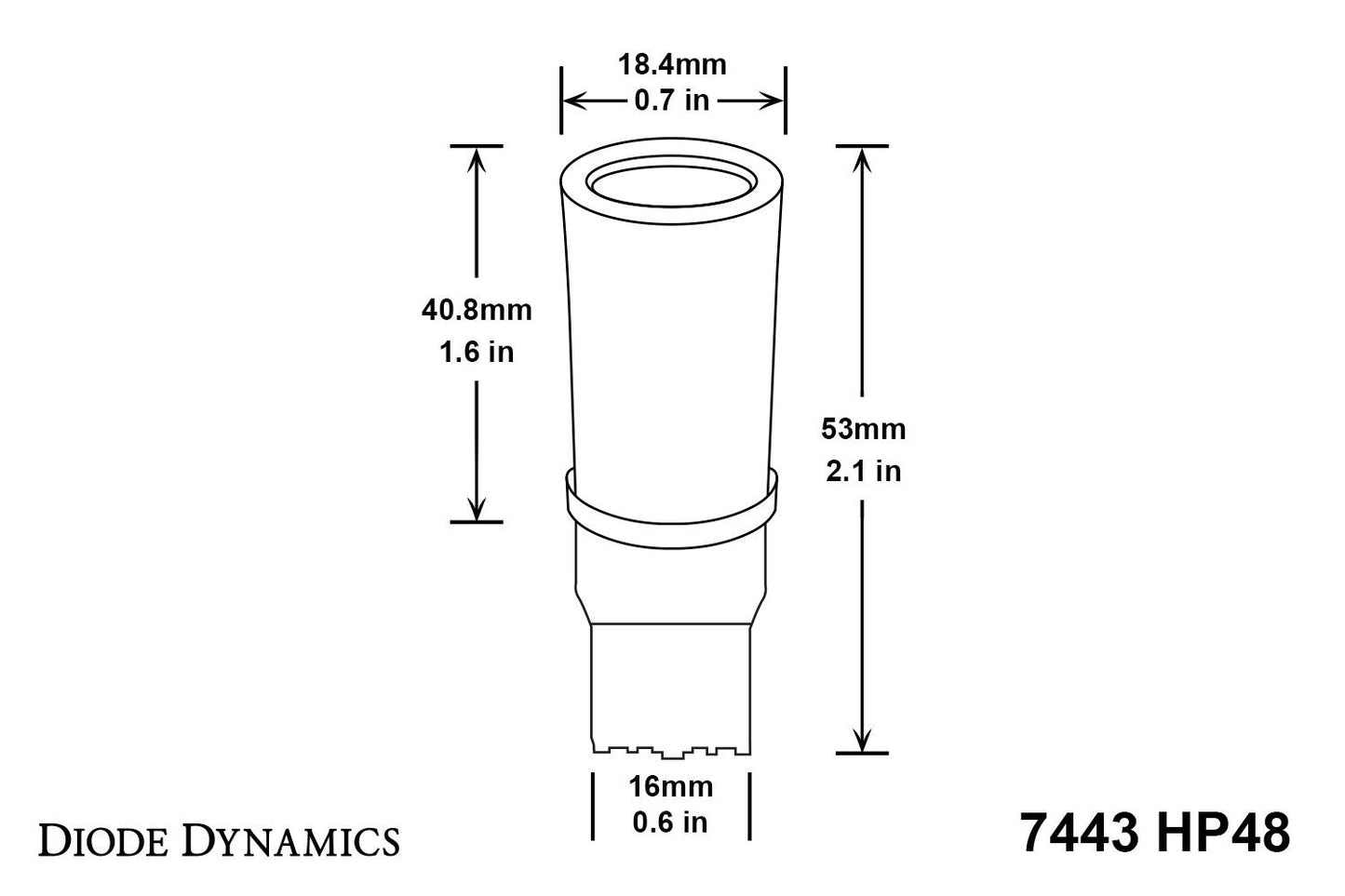 3156/3157 HP48 Backup LED Bulbs - Cool White 6000k