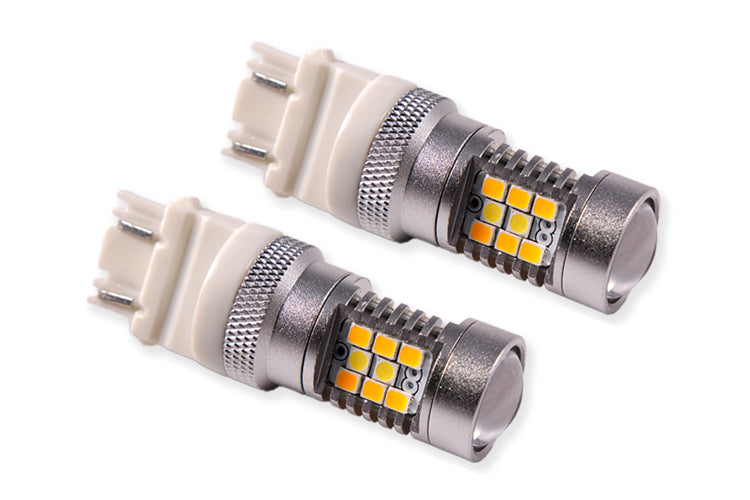 3157 HP24 Switchback Dual-Color Turn Signal LED Bulbs - Cool White/Amber