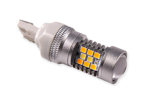 7443 HP24 Switchback Dual-Color Turn Signal LED Bulbs - Cool White/Amber