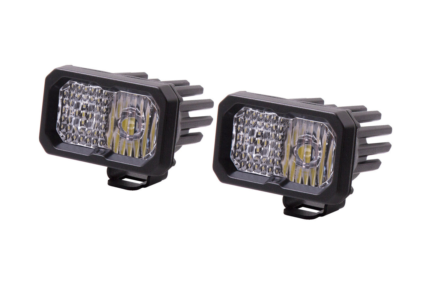 SSC2 SAE/DOT White Pro Standard LED Pod (Pair)