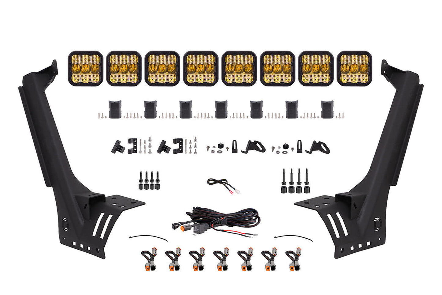 SS5 Windshield CrossLink Lightbar Kit for 2018-2025 Jeep JL Wrangler/Gladiator