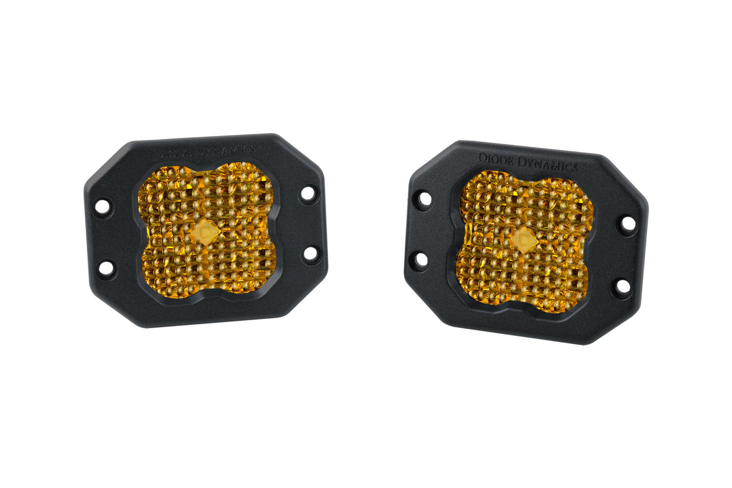 SS3 SAE Yellow Sport Flush Mount LED Pod (Pair)