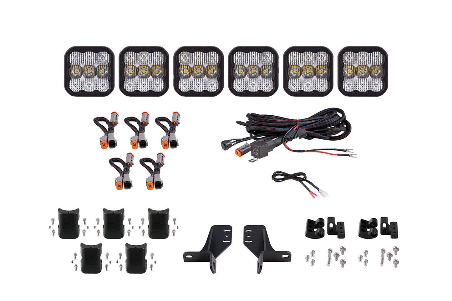 SS5 Grille CrossLink Lightbar Kit for 2021-2025 Ford Bronco (w/ Steel Bumper)