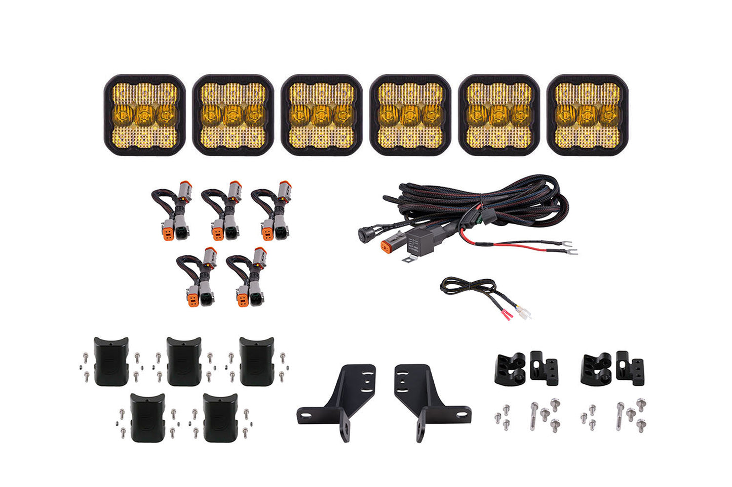 SS5 Grille CrossLink Lightbar Kit for 2021-2025 Ford Bronco (w/ Steel Bumper)