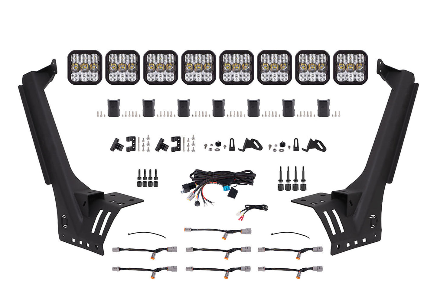 SS5 Windshield CrossLink Lightbar Kit for 2018-2025 Jeep JL Wrangler/Gladiator