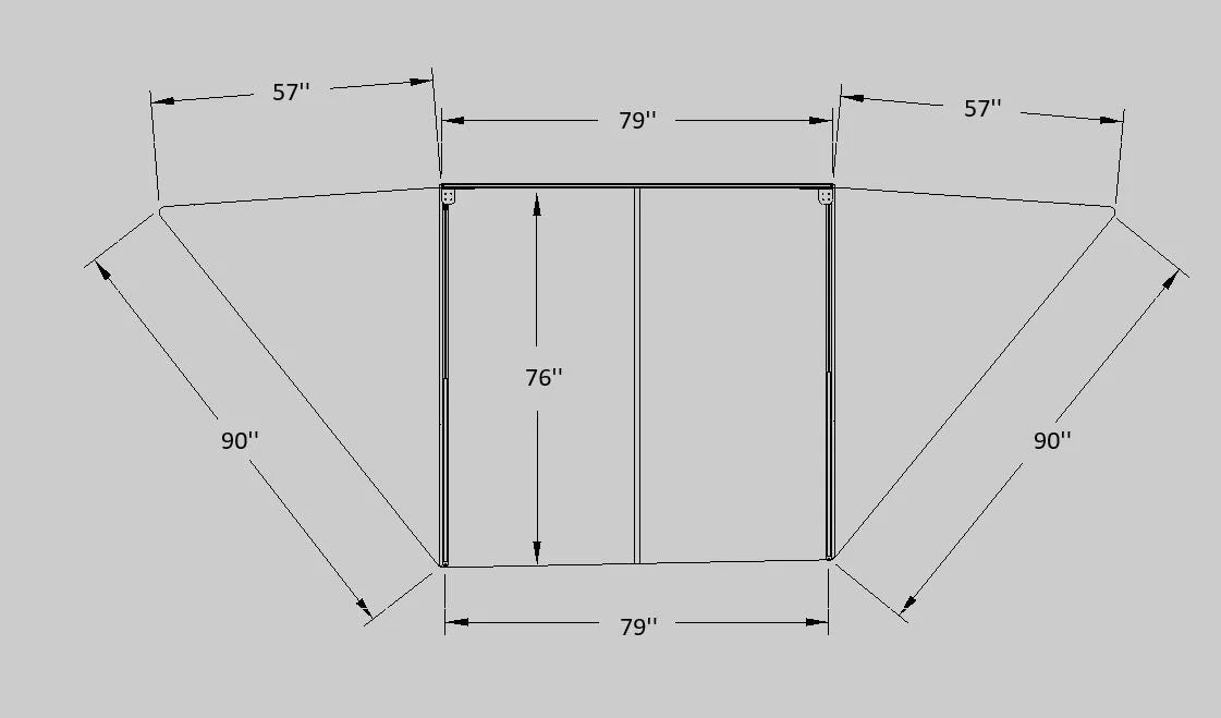 Awning - 180 Degree - Black Cover