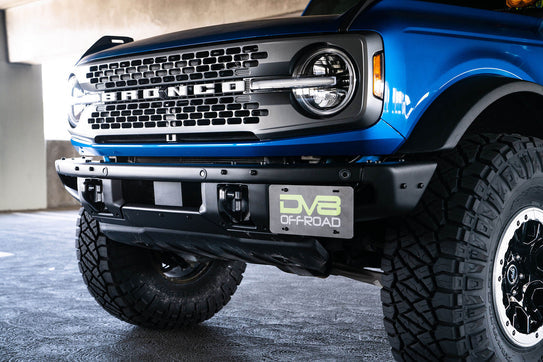 2021-2025 Ford Bronco | Factory Front Bumper License Relocation Bracket | Side