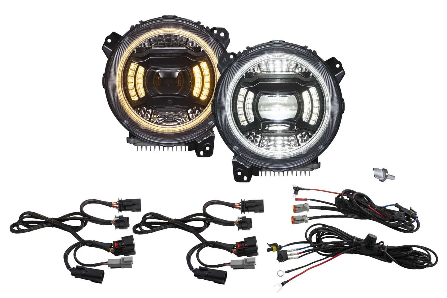 Elite LED Headlamps for 2018-Present Jeep JL Wrangler and 2020-Present Jeep Gladiator