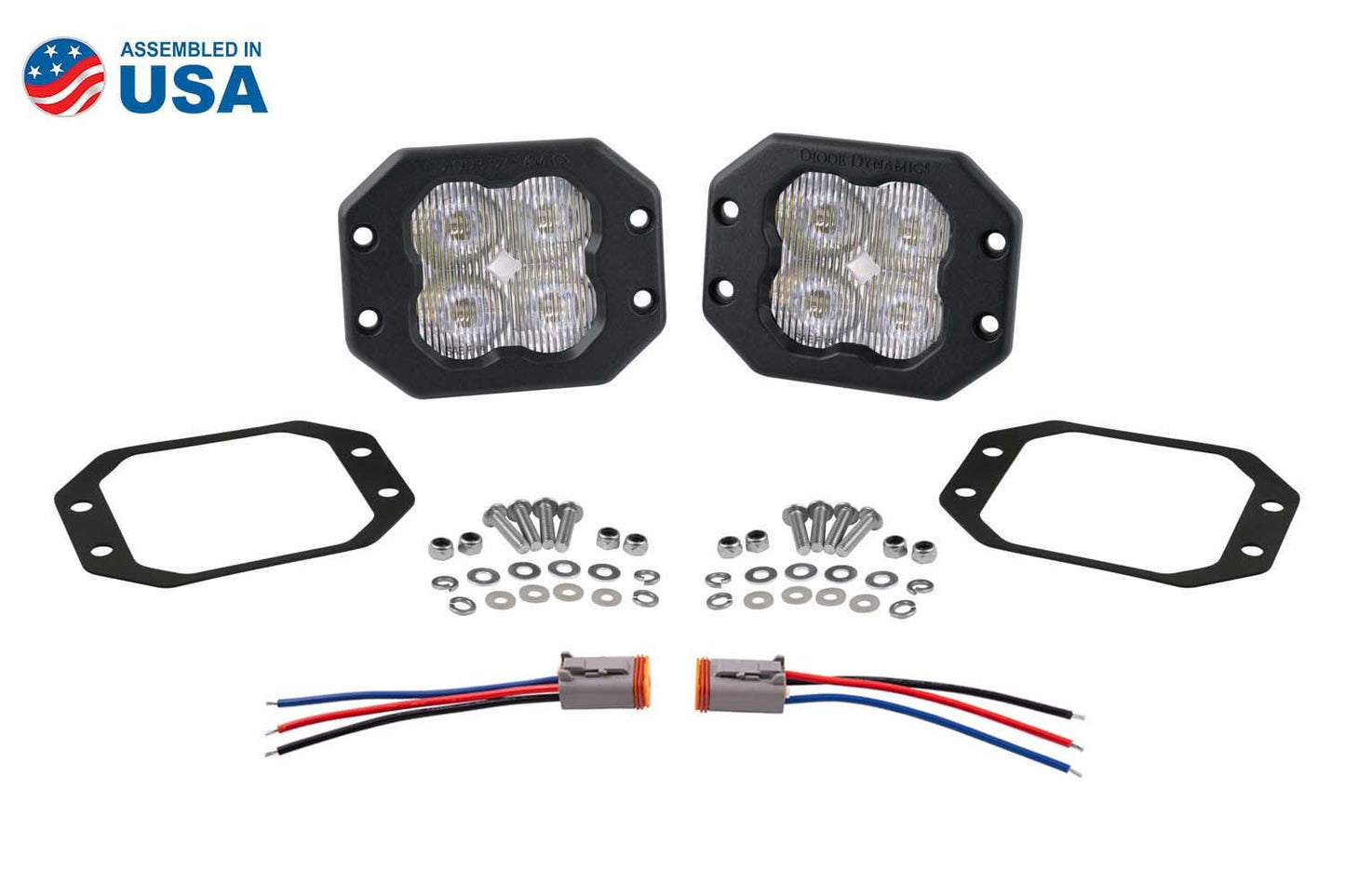 SS3 SAE/DOT White Pro Flush Mount LED Pod