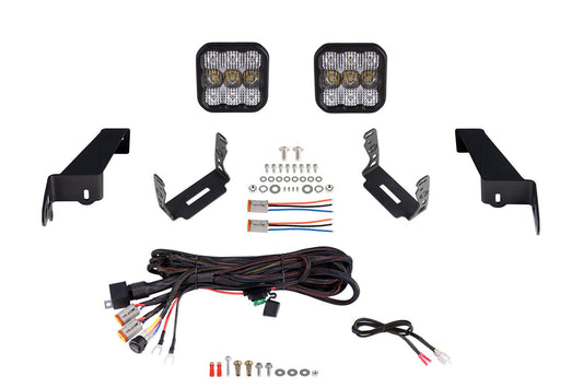 SS5 Bumper LED Pod Light Kit for 2018-2025 Jeep JL Wrangler/Gladiator