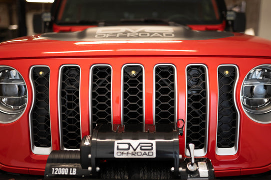 2018-2023 Jeep Wrangler JL Amber Grille Lights