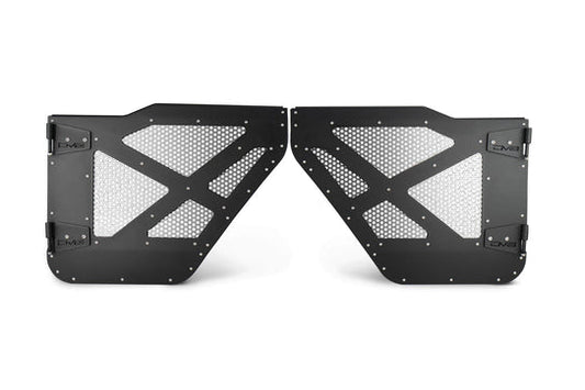 2018-2025 Jeep JL & 2020-2025 JT Rear Half-Doors with Aluminum Mesh