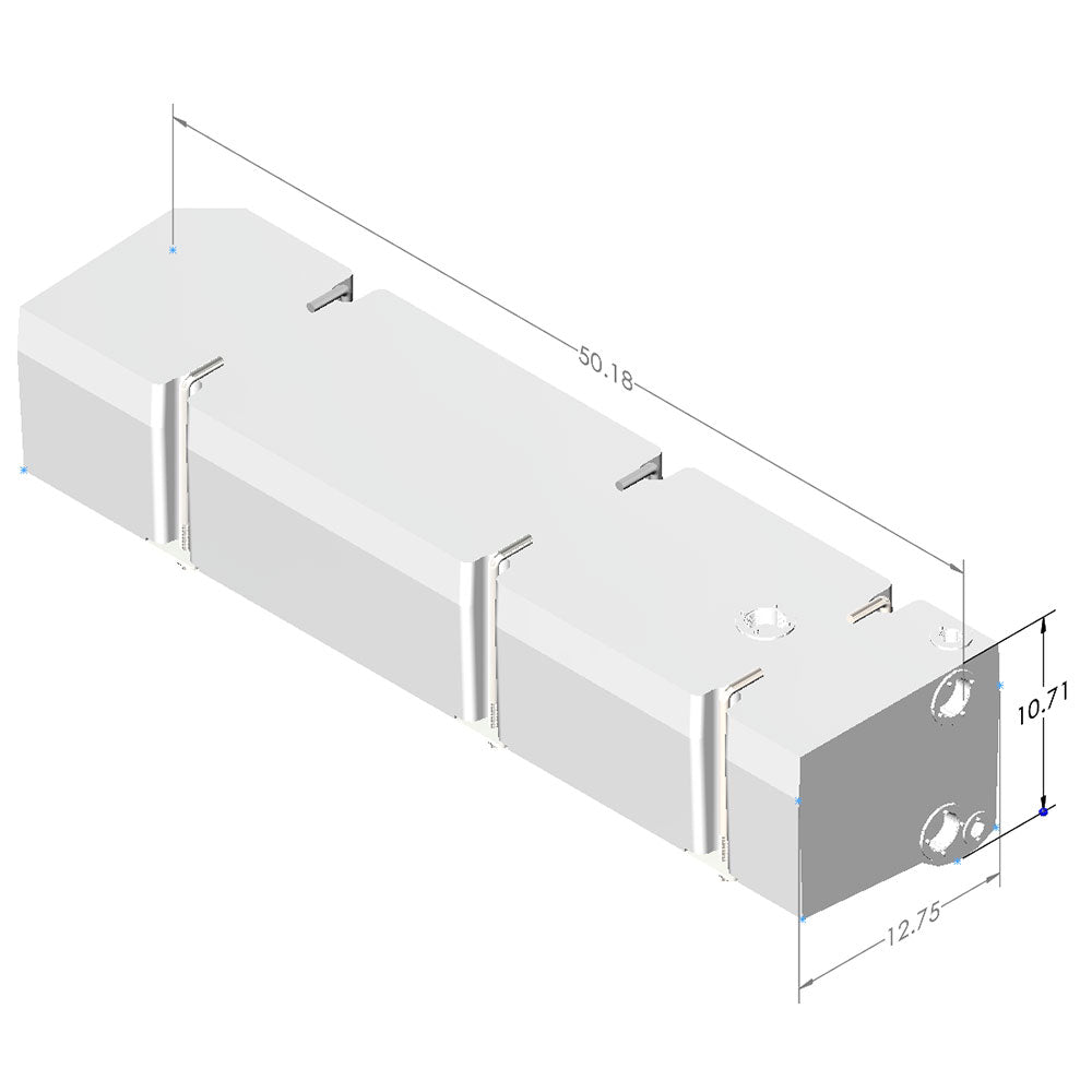 22 Gallon Driver Side Undercarriage Fresh/Grey Water Tank 2007-24 Mercedes Sprinter 144" & 170"