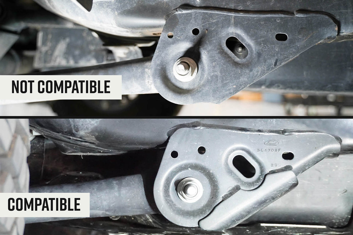 2021-2025 Ford Bronco | Trailing Arm Skid Plates | With OEM Skid