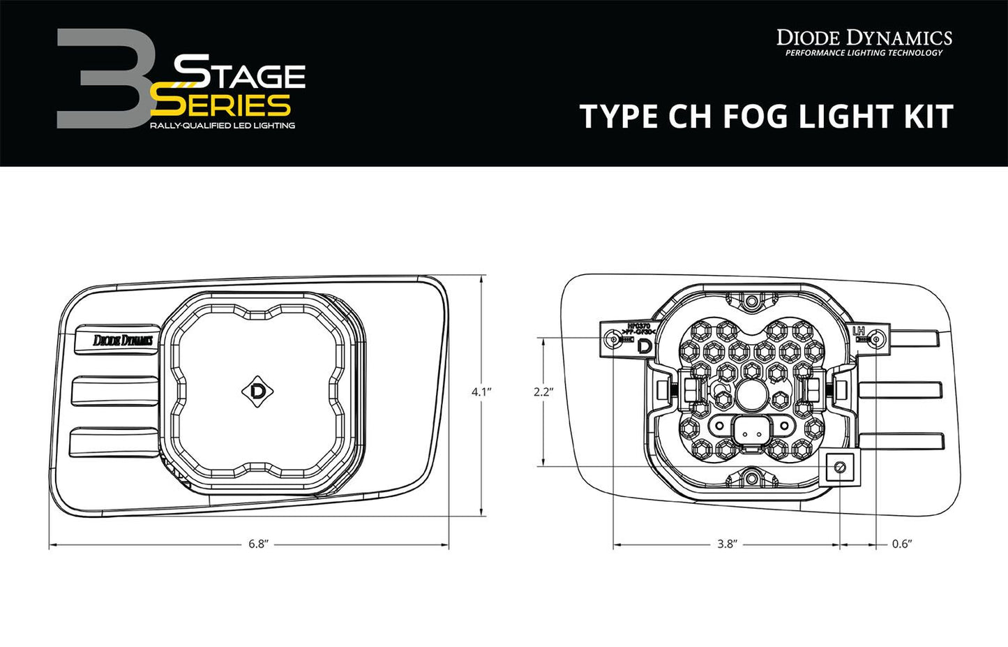 SS3 SAE Type CH Fog Light Kit