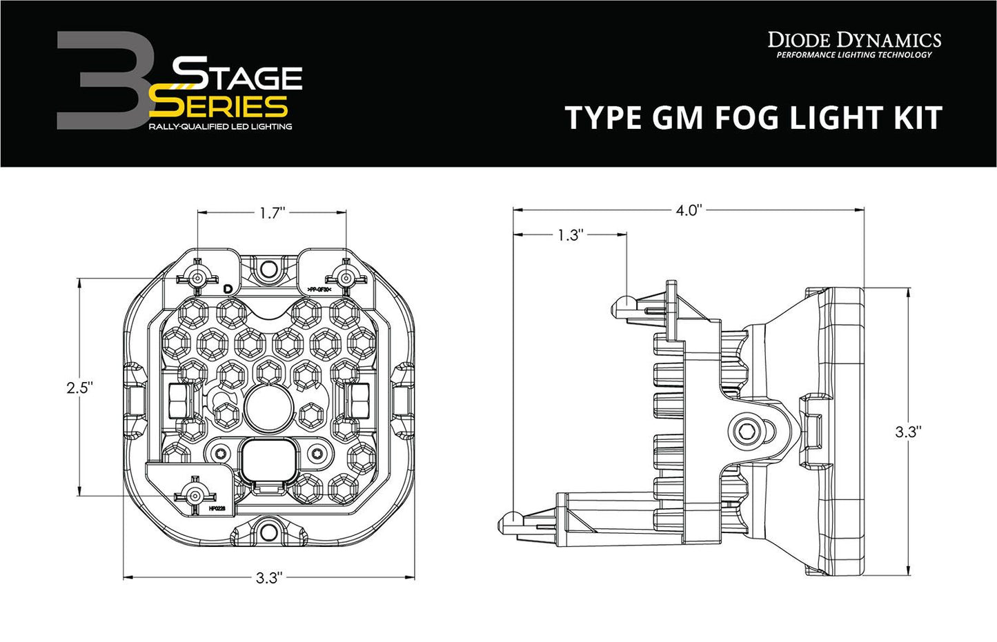 SS3 SAE Type GM Fog Light Kit