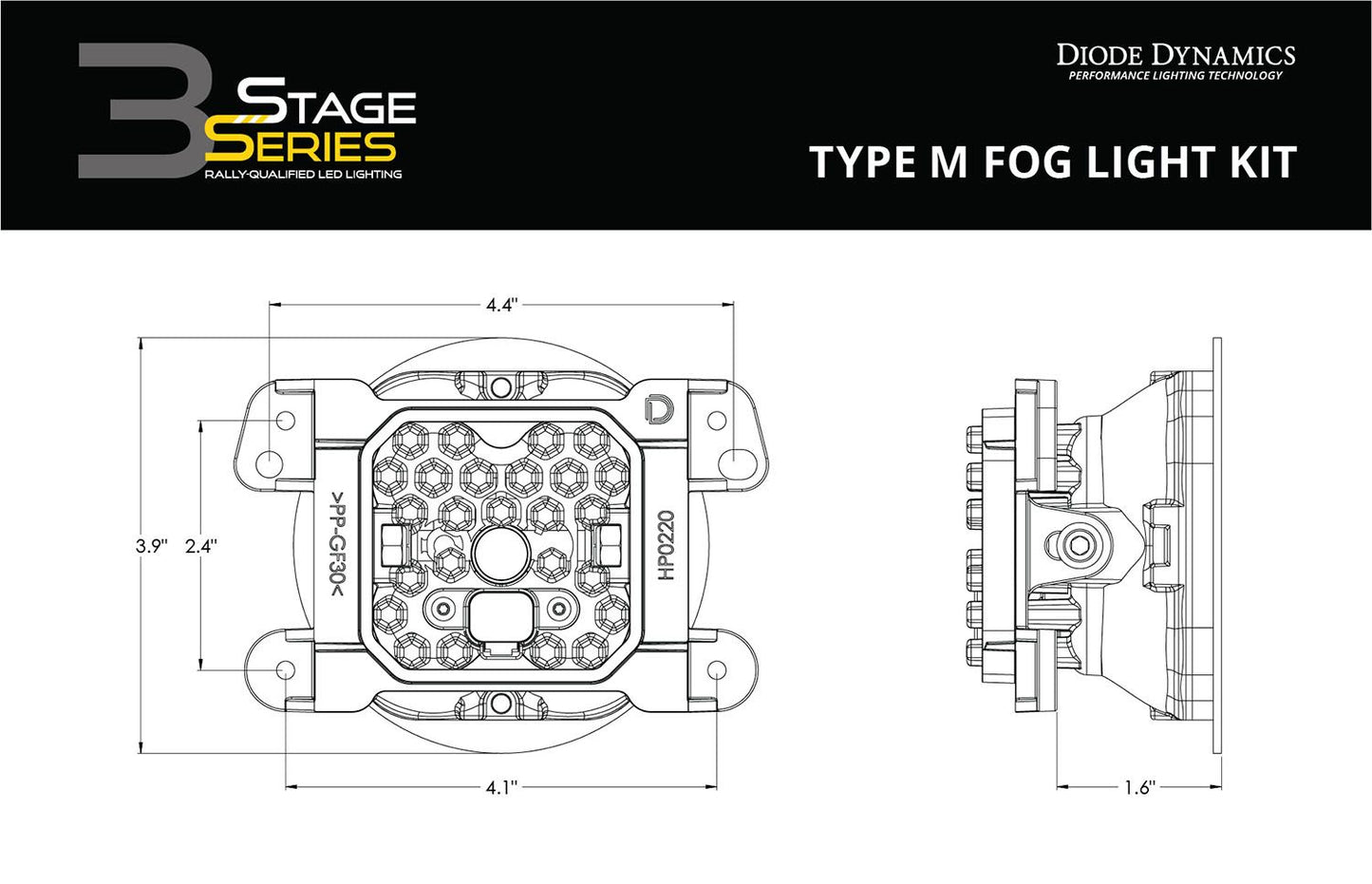 SS3 SAE Type M Fog Light Kit