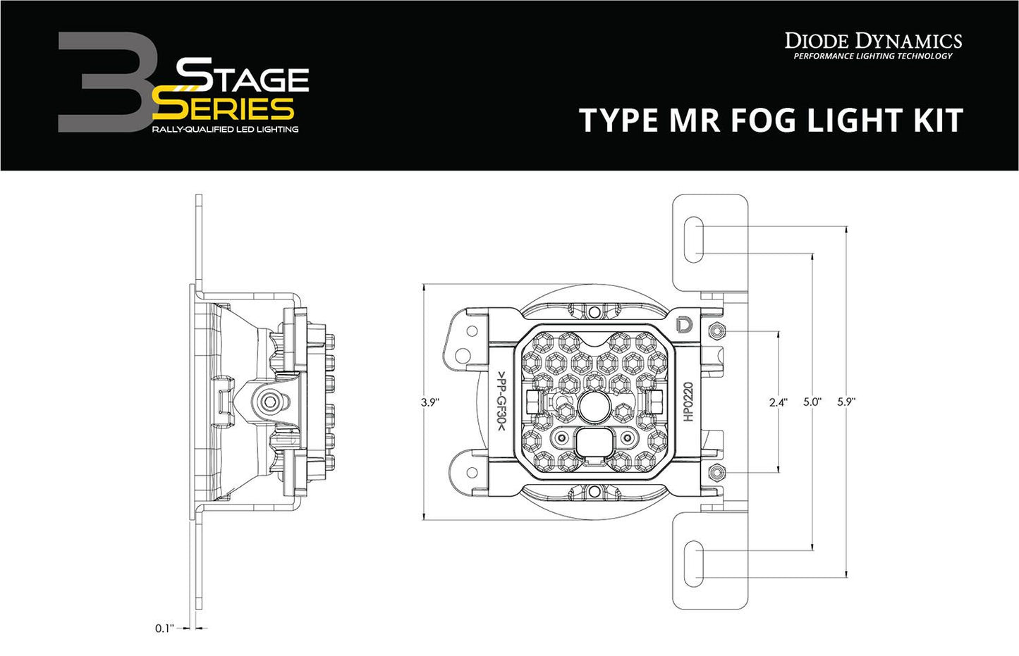 SS3 SAE Type MR Fog Light Kit