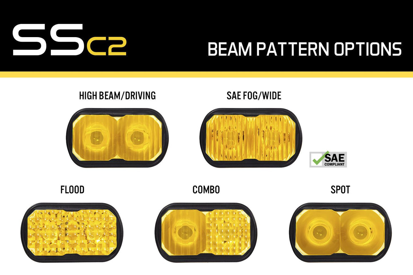 Yellow Lens for SSC2 LED Pods (One)