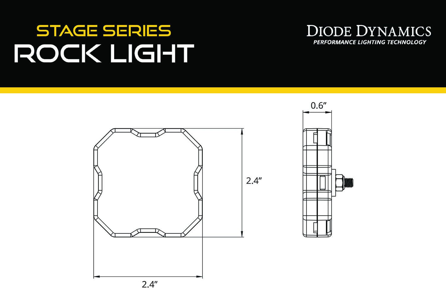 Stage Series RGBW LED Rock Light (Single)