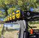 6 in Pro6 Gravity Light cover - 50th Anniversary Smiley Face- Yellow / Black KC Logo-3