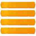 KC HiLiTES M-RACK - Side Amber Cover - 4-pk - 92003-3