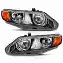 CRYSTAL HEADLIGHT SET; CLEAR LENS;-2