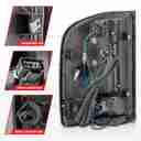 LED TAIL LIGHTS W/ LIGHT BAR BLACK-2